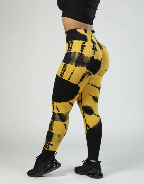 Yellow on sale camo leggings